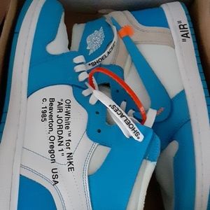 UNC Air Jordan 1s Off whites
